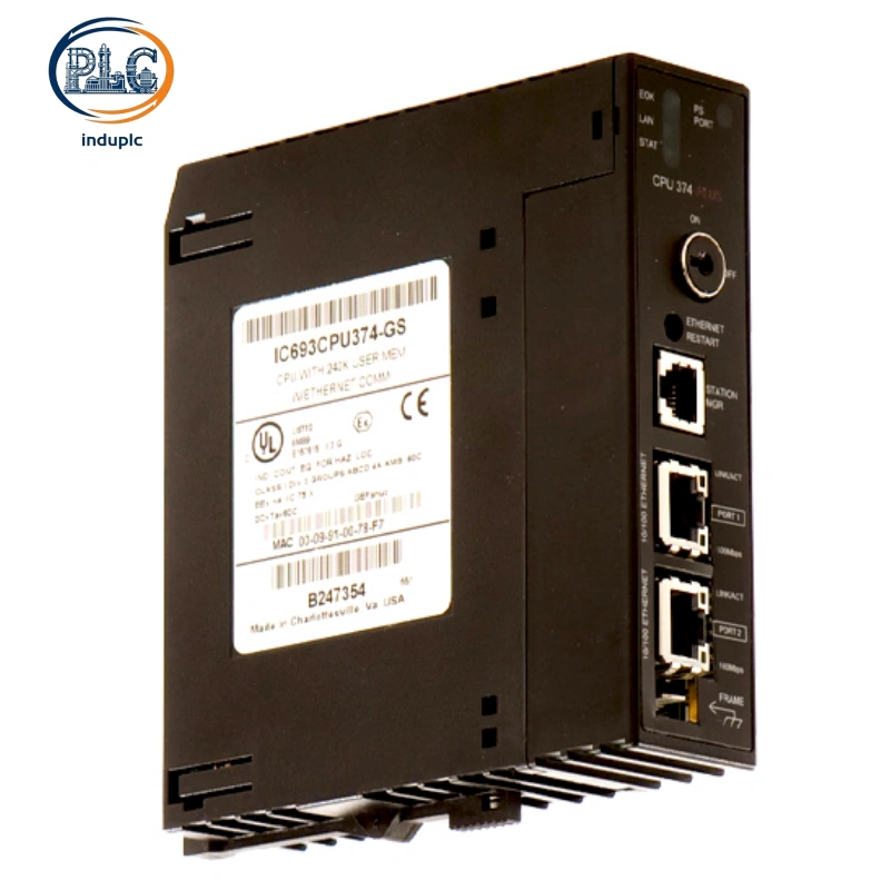 GE Fanuc IC693CPU374 Series 90-30 High-Performance CPU Module for Industrial Control