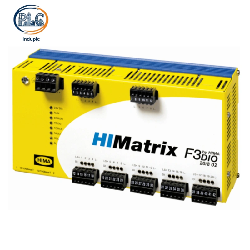 HIMA F3 DIO 20/8 02: 20-Input 8-Output Safety Remote I/O Module for HIMatrix Systems