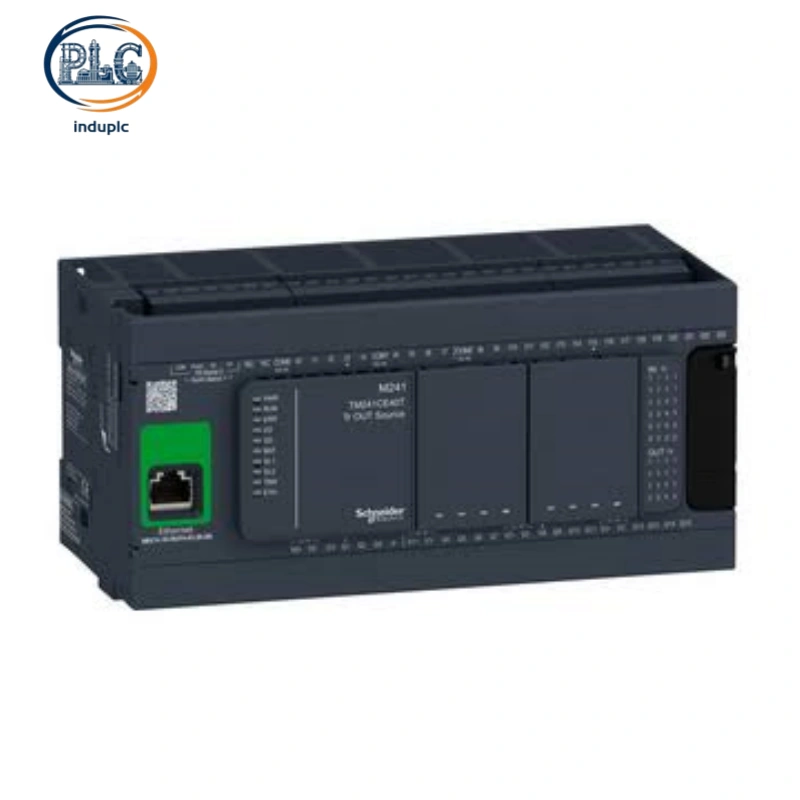 Schneider TM241CE40T Modicon M241 PLC Controller, 40-I/O PNP Transistor Ethernet Industrial Control Unit