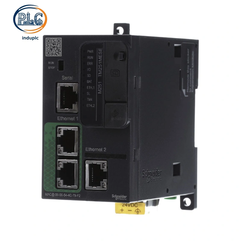 Schneider TM251MESE Modicon M251 PLC Controller, Dual-Port Ethernet Industrial Logic Control Unit